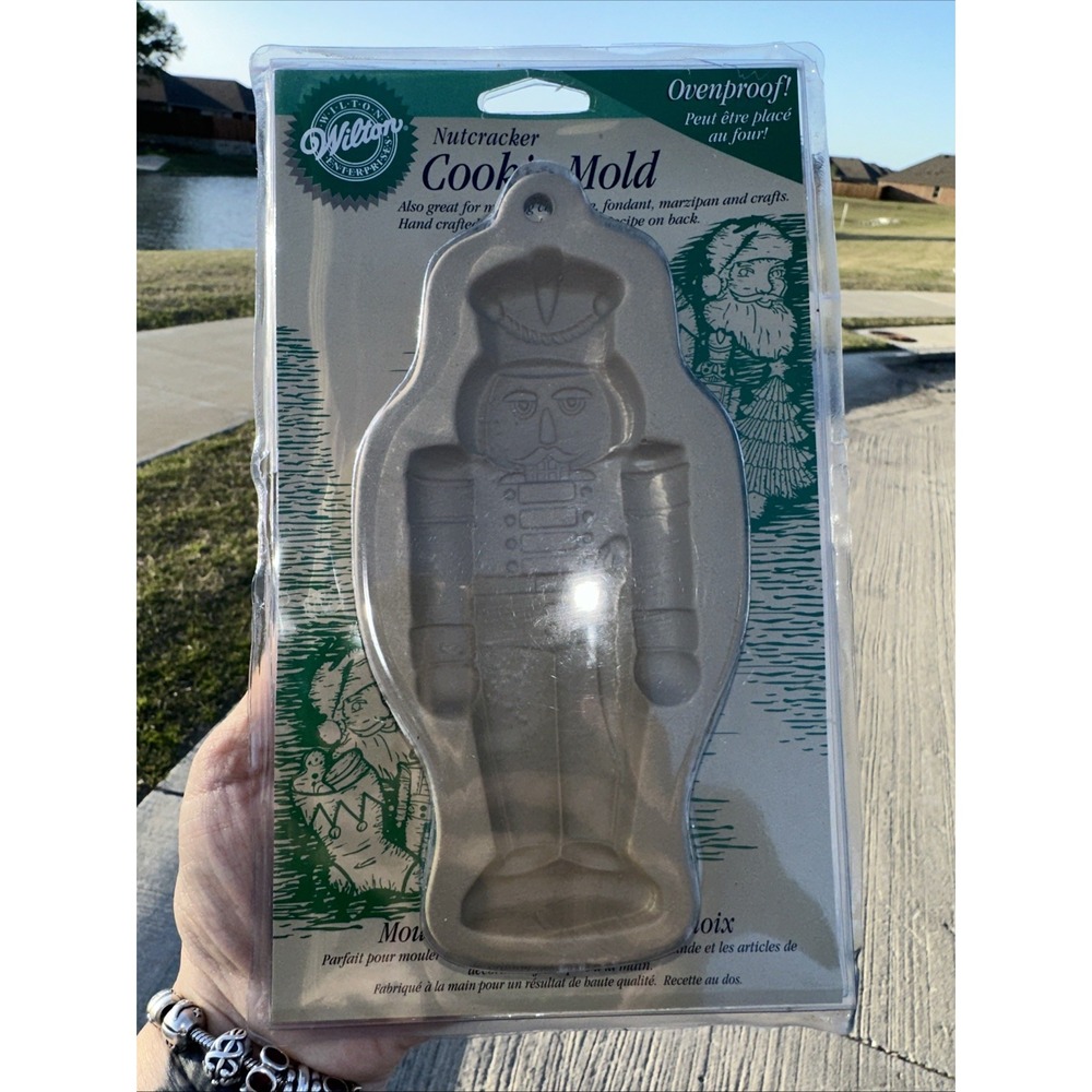 Vintage Wilton Cookie Mold Nutcracker Christmas Stoneware 1997 NOS